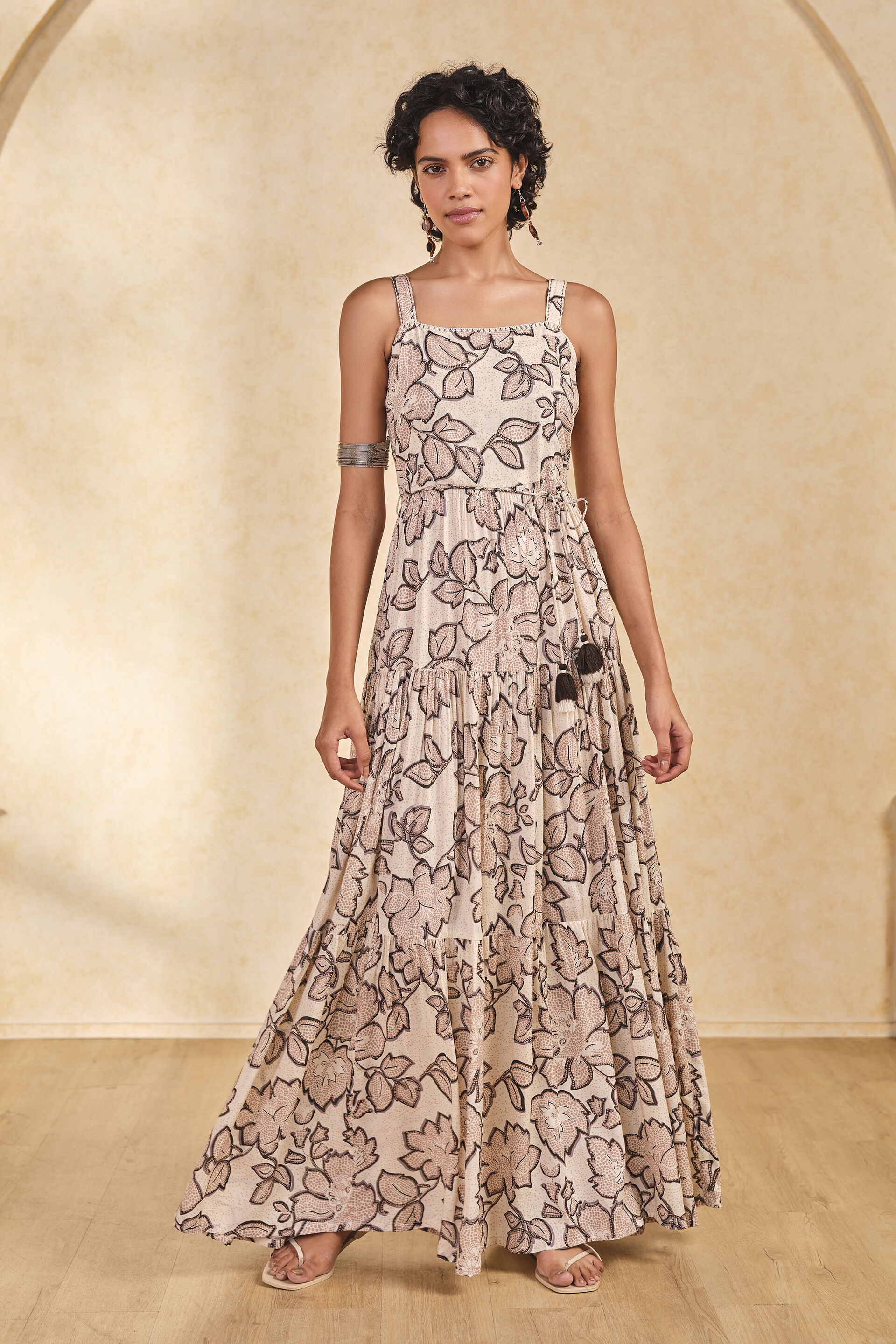 In The Garden Maxi Dress, Off White, image 3